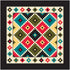 Carolina Manuf Southwest Argyle with Black Trim
