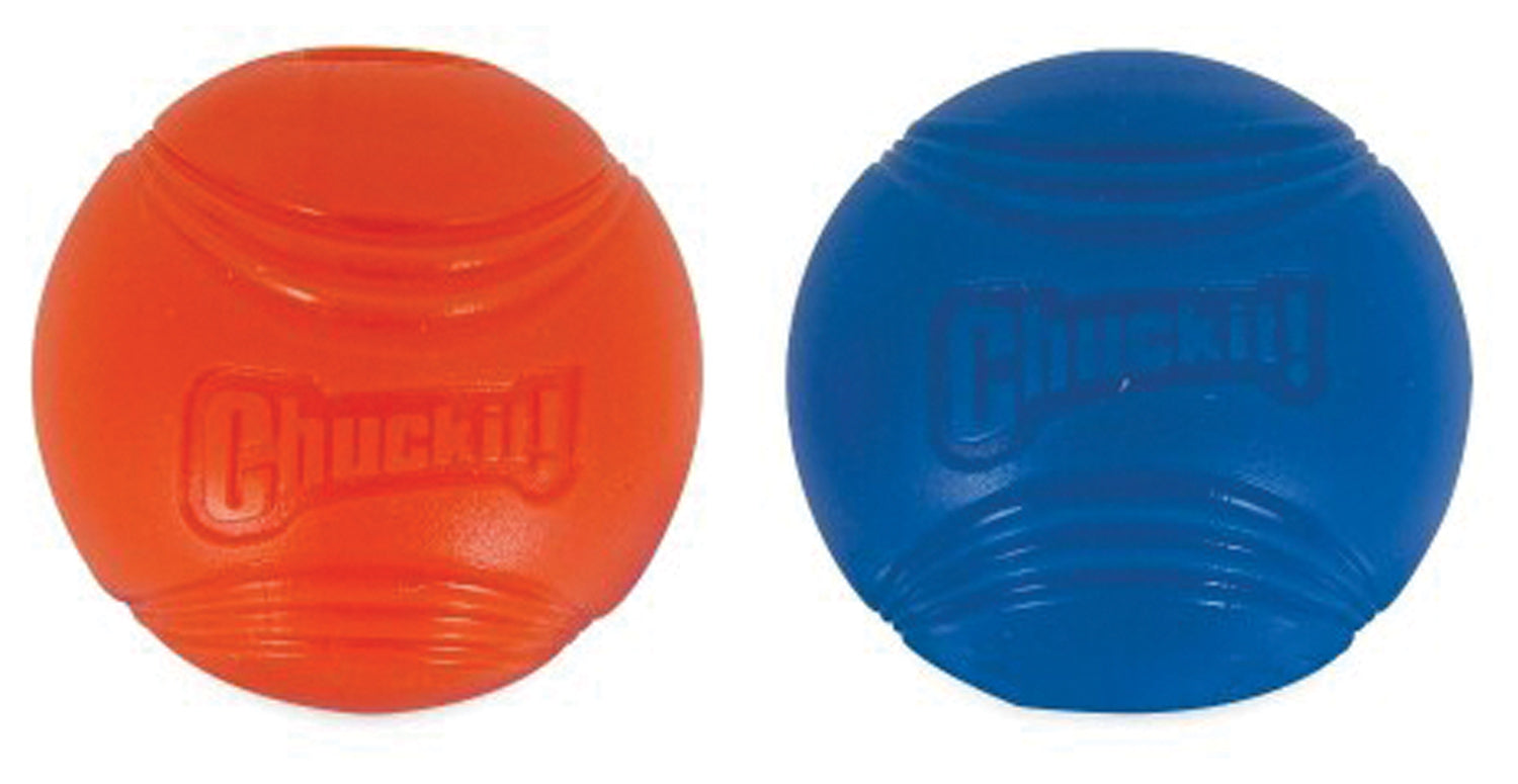 Chuckit! Strato Ball Medium 2 Pack - Durable Rubber Tennis Balls for Dogs