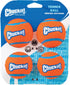 Chuckit! Tennis Balls Medium 4 Pack - Durable Rubber Tennis Balls for Dogs