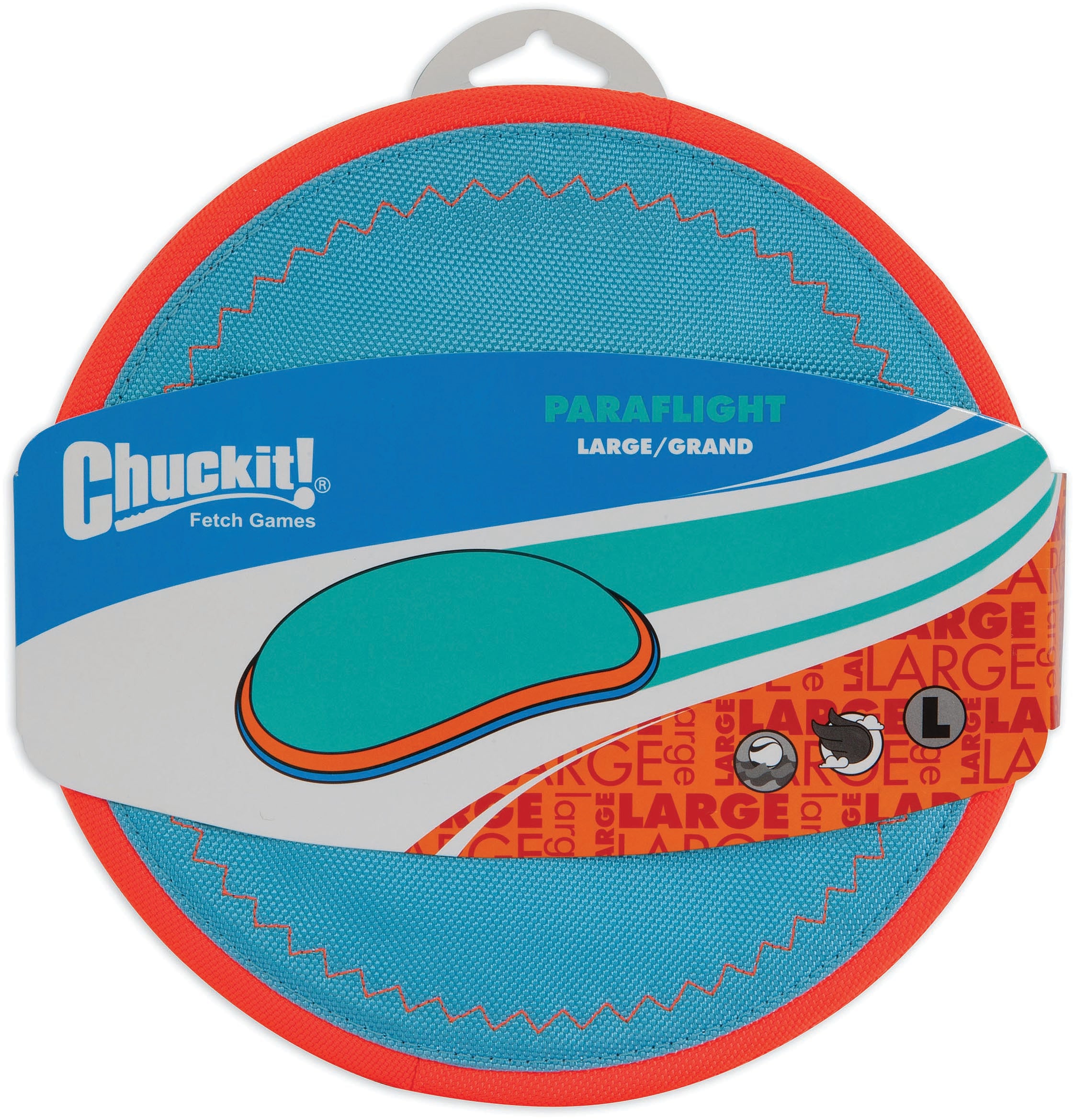 CHUCKIT! Amphibious Paraflight Dog Toy - Floating and Durable Chew Toy
