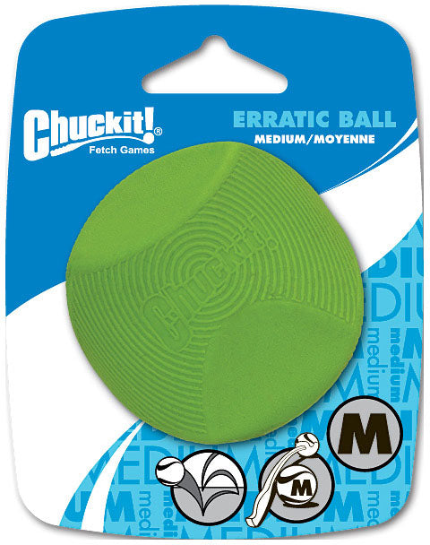 Chuckit! Erratic Ball Medium - Durable Interactive Dog Toy
