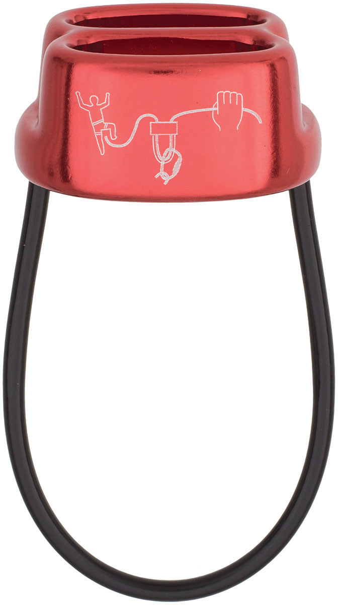 CYPHER Arc Belay Device in Red - Lightweight and Reliable Climbing Gear