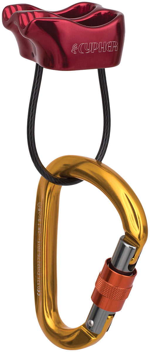 CYPHER X F Belay Device with HMS Kit - Reliable Rock Climbing Safety Equipment