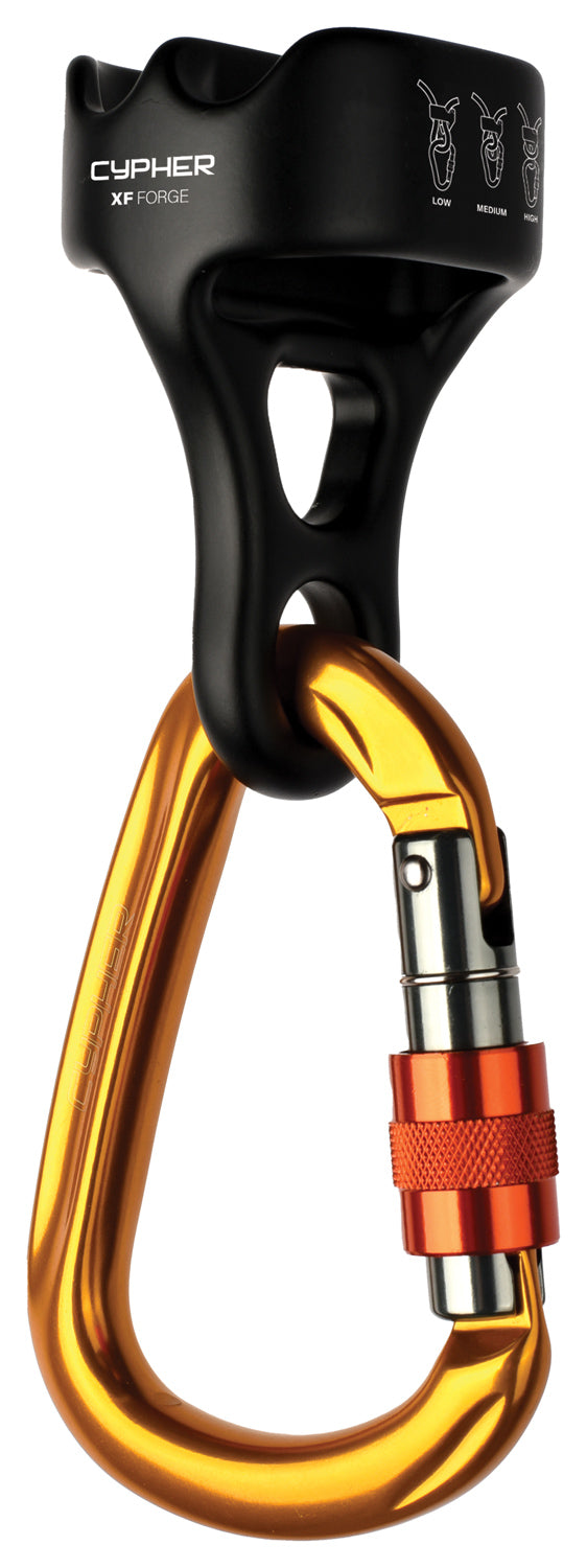 CYPHER Cypher X F Forge Belay Device in Black, Model: Ki
