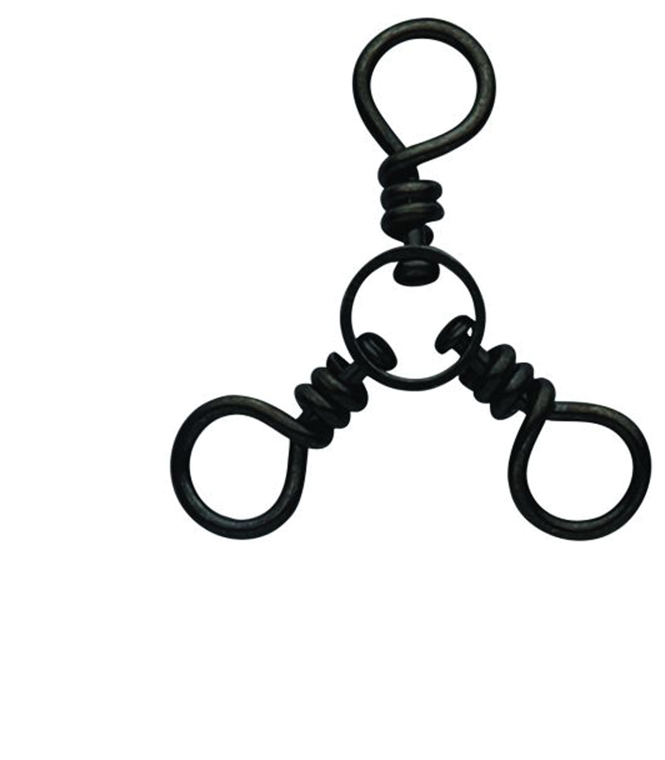 EAGLE CLAW 3 Way Swivel Black Size 1 - Premium Fishing Accessory