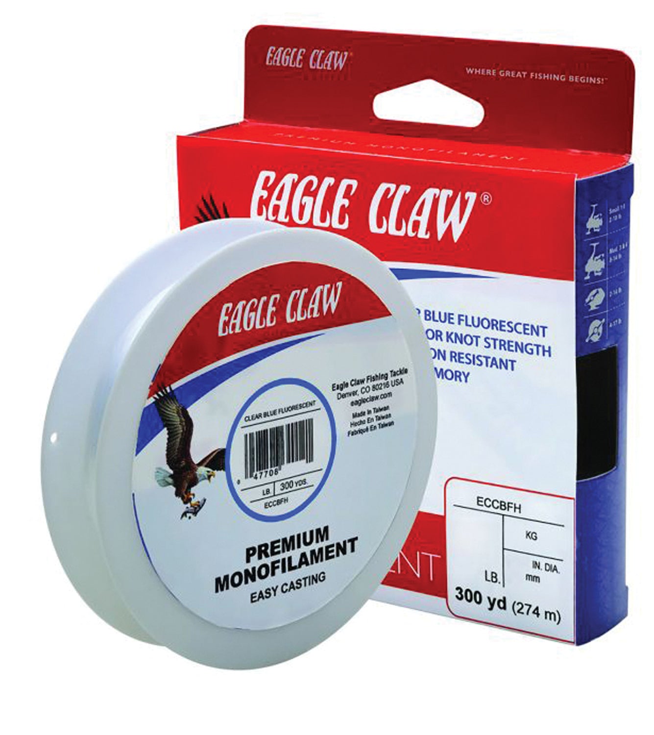EAGLE CLAW Classic Line 300 Yd 4 Lb Fishing Line