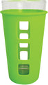 ECO VESSEL Vibe Glass Pint with Silicone Sleeve - Green