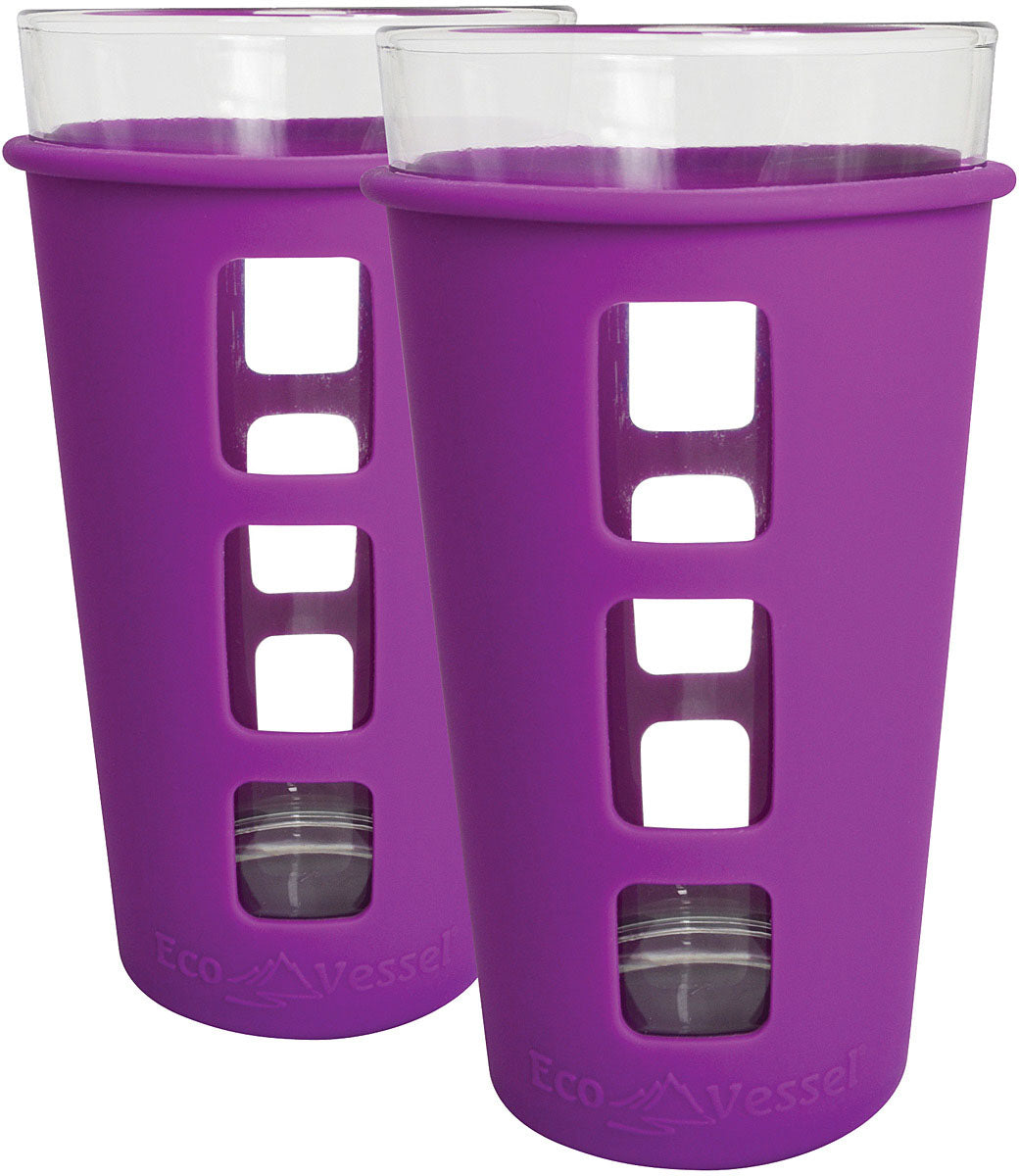 ECO VESSEL Vibe Pint 2 Pack - Purple | Reusable Eco-Friendly Drinkware