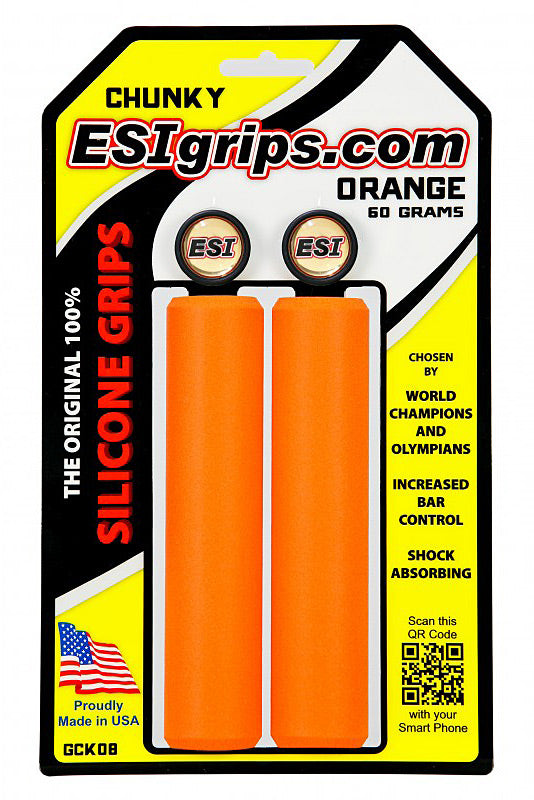 ESI Chunky Orange Bike Grip - Premium Comfort and Control