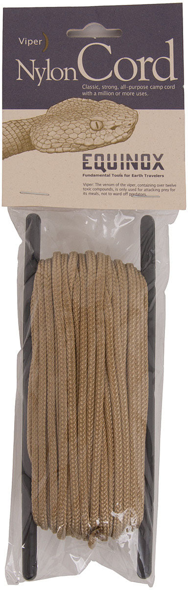 EQUINOX Gold Nylon Diamond 1/8 inch Cord - 50 feet