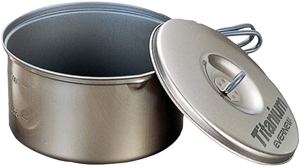 Evernew Titanium NS PO T 1.3 L Camping Pot for Lightweight Cooking