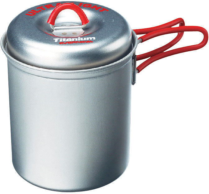 Evernew Ti Ultralight Deep Pot Small 0.6L - Durable Titanium Cookware for Backpacking
