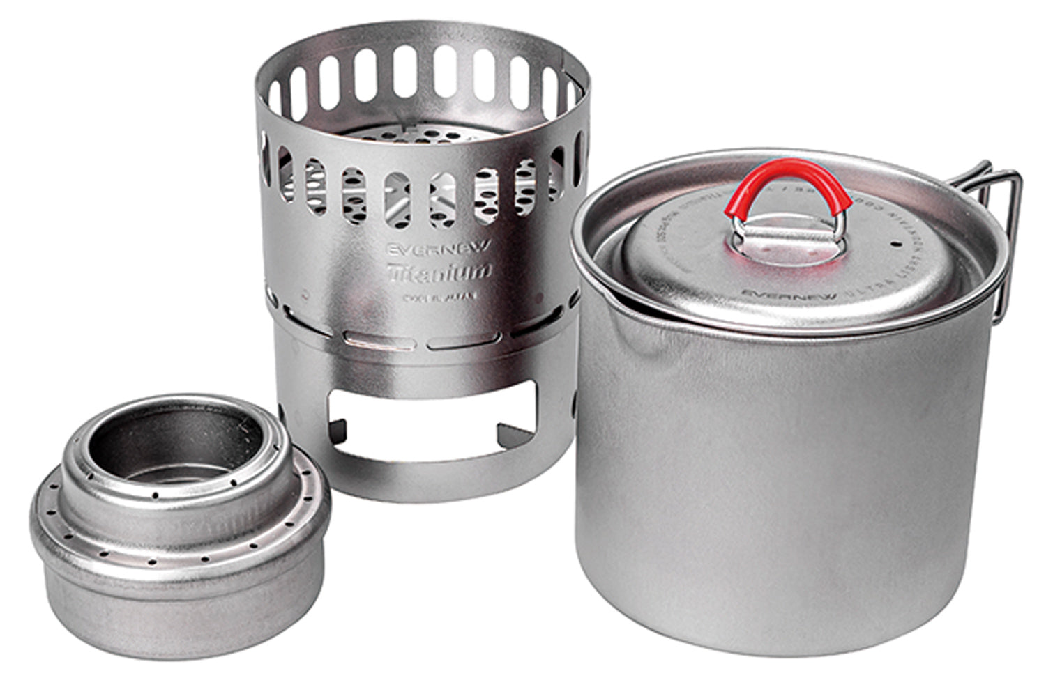 Evernew Titanium Mug PO T 500 Stove Set for Outdoor Cooking