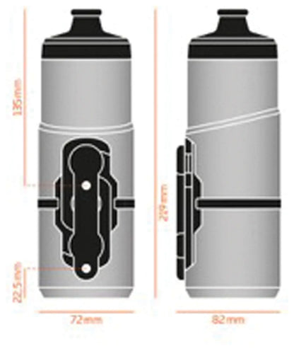 Twist 600 Ml Bottle Set   Smoke