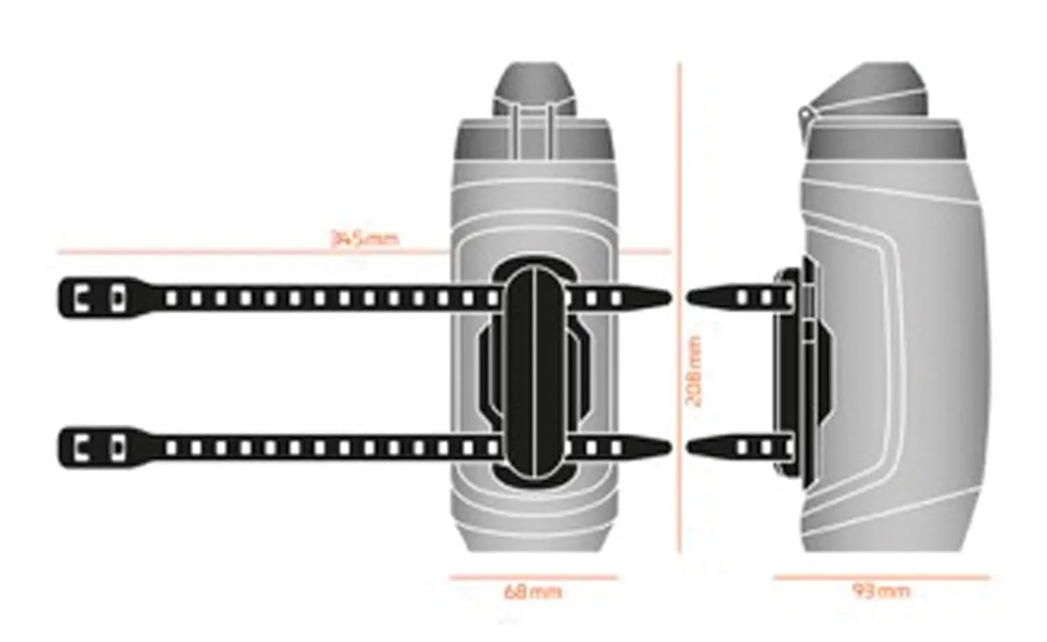 Twist 590 Ml Bottle W Uni Base