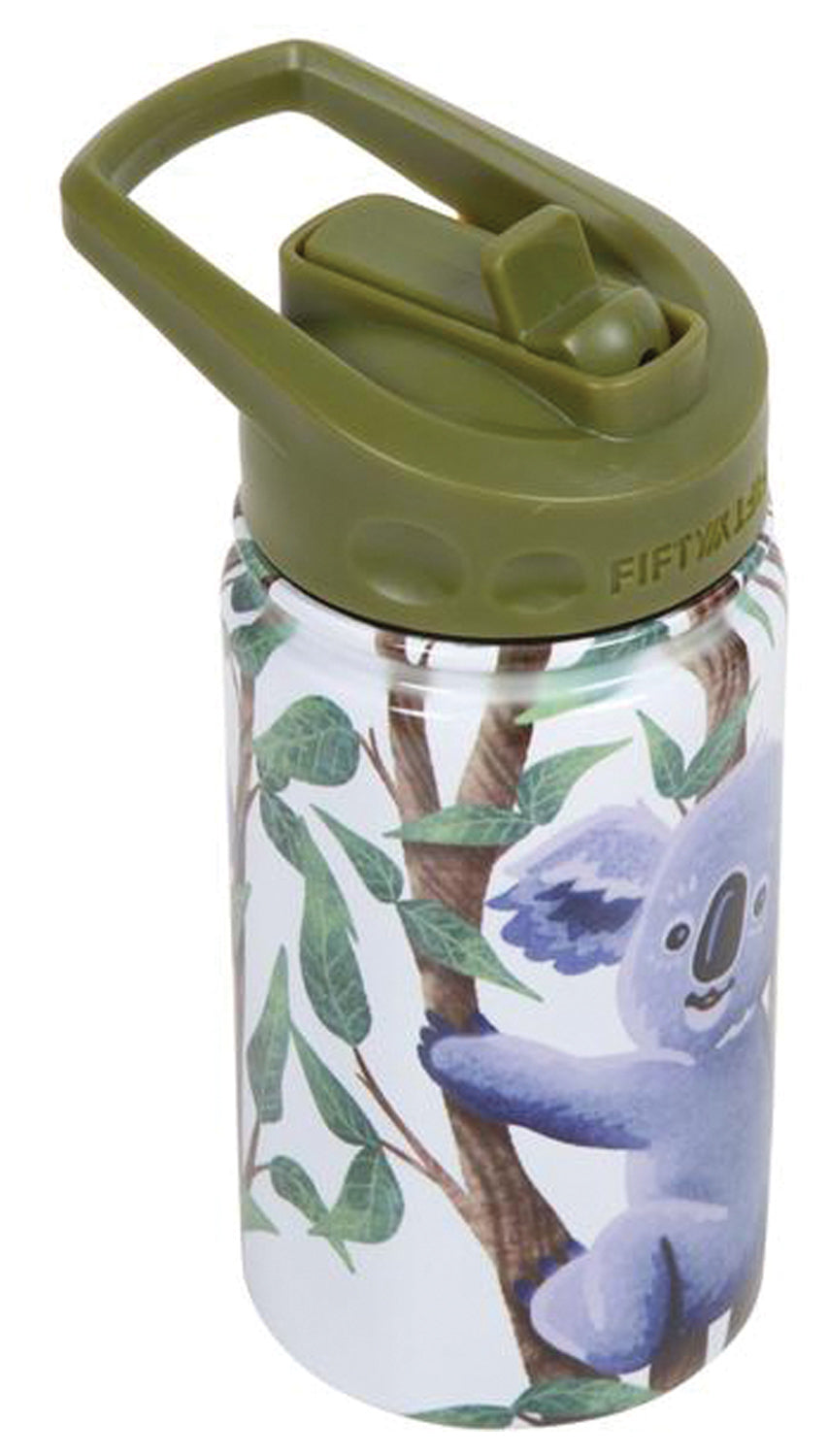 FIFTY/FIFTY Koala Bottle with Straw - 12 Oz