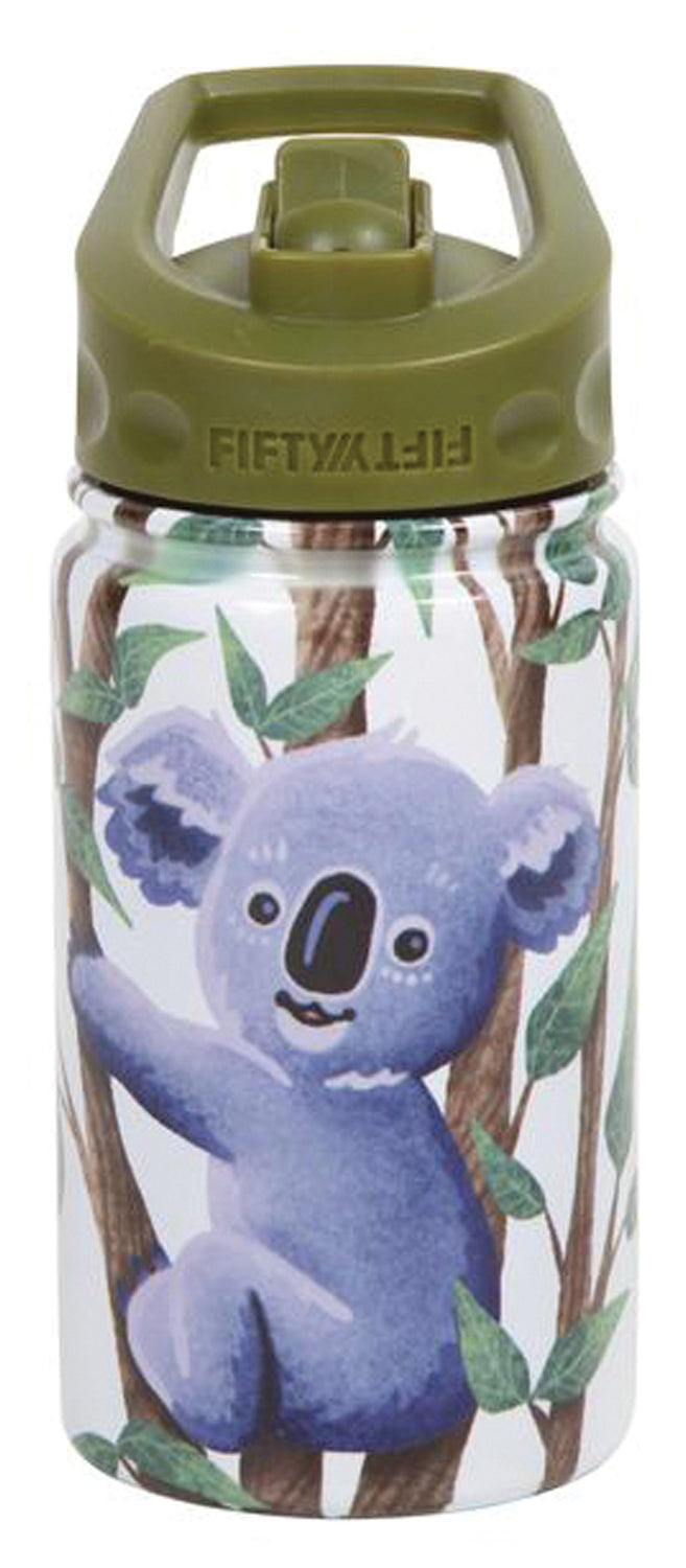 FIFTY/FIFTY Koala Bottle with Straw - 12 Oz