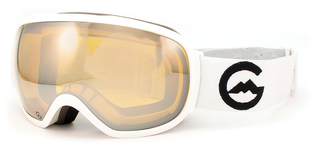 Gordini Chute Goggle Large Fit White and Black - Model 518932