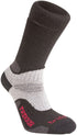 Bridgedale Hike Midweight Crew Black Merino Wool Socks - Men’s and Women’s Hiking Comfort