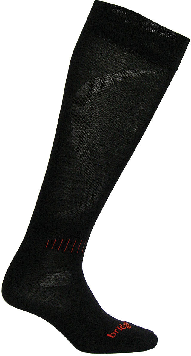 Bridgedale Micro Fit Race Socks - Black/Orange, Large