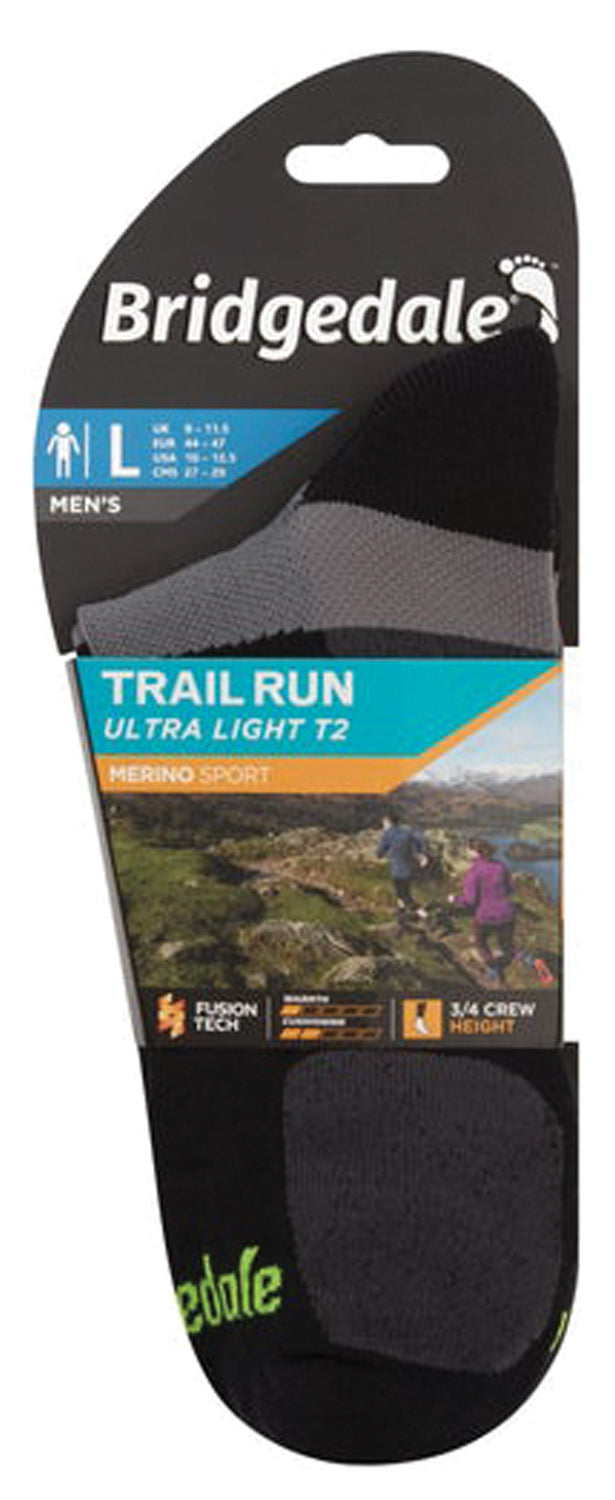 Trail Run Ul 3/4 Merino Bl Lg