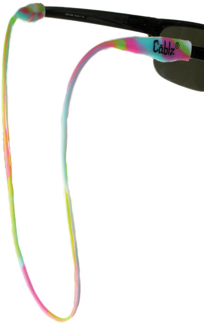 CABLZ Silicone Neon Swirl - Stylish Eyewear Retainer