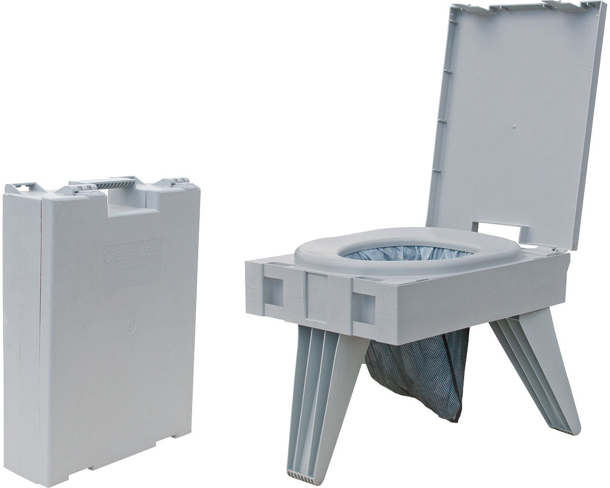 CLEANWASTE Go Anywhere Portable Toilet - Compact and Lightweight for Outdoor Use