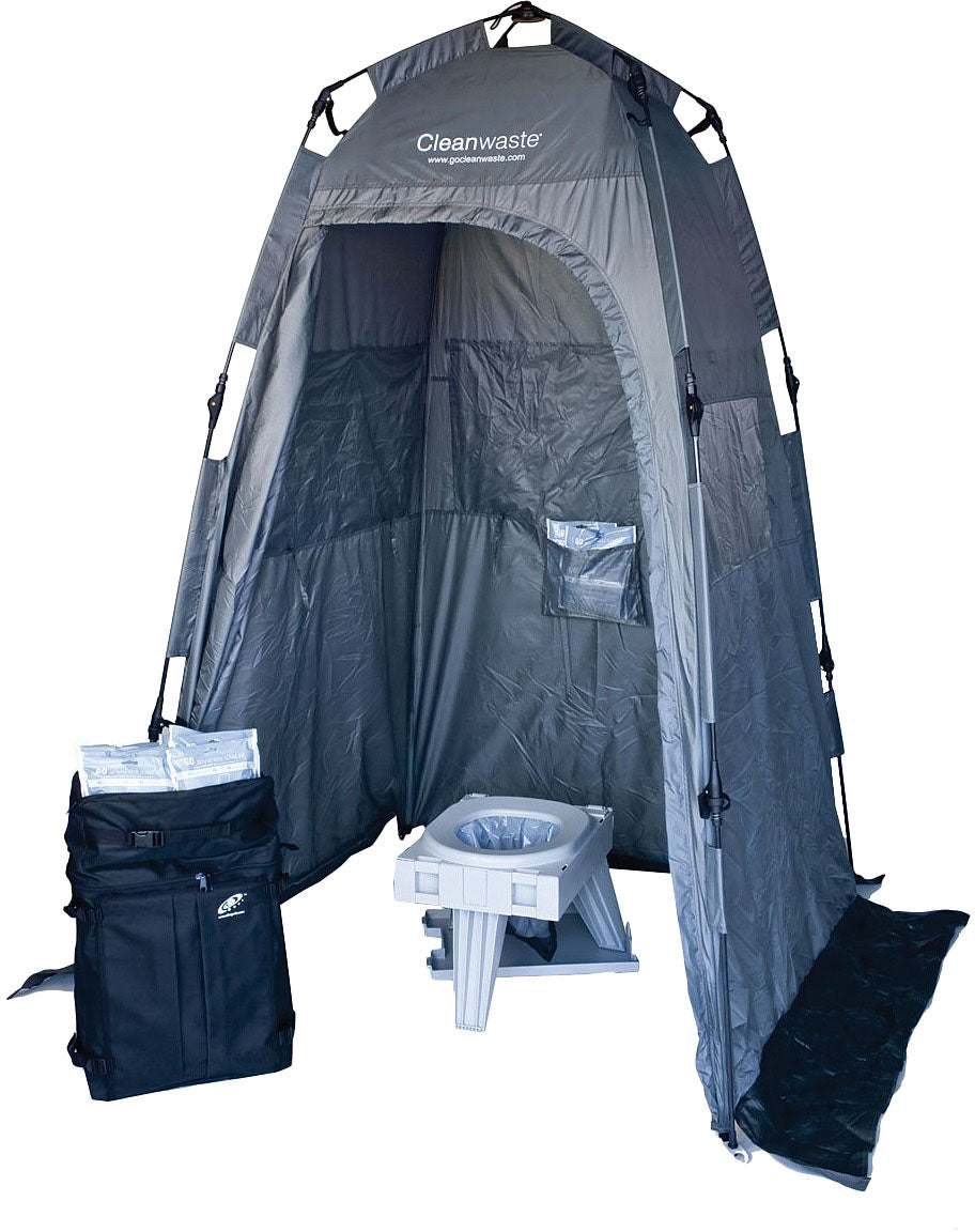 CLEANWASTE Go Anywhere PO Rt Toilet System - Portable Waste Management Solution