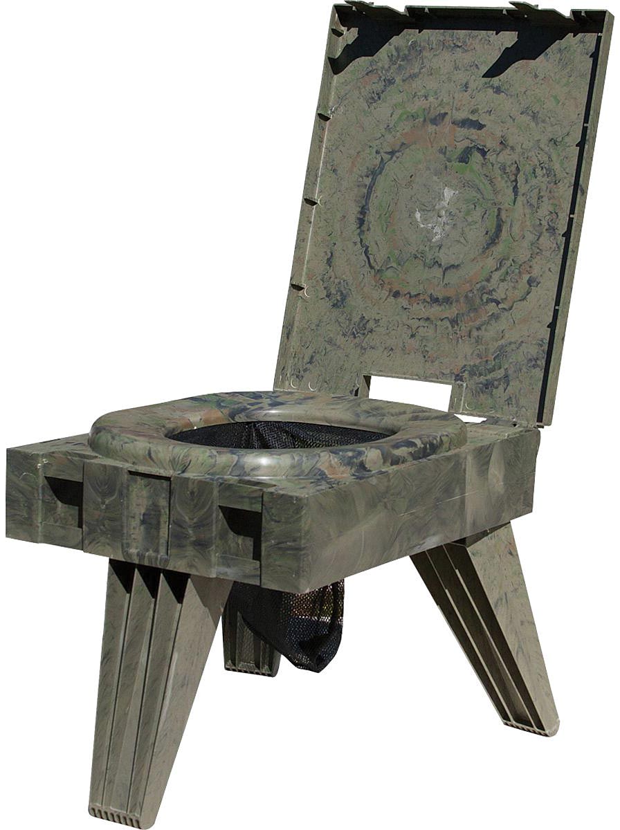 CLEANWASTE Go Anywhere Portable Toilet with Camouflage Design - Model 358015