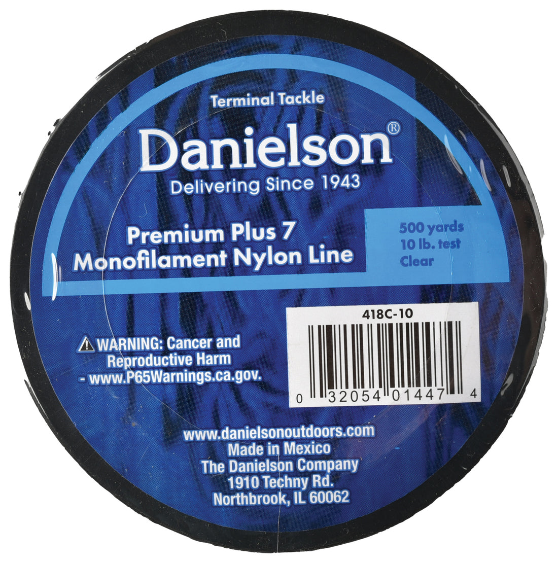 DANIELSON Nylon Monofilament Clear Fishing Line - 10 Lb Strength