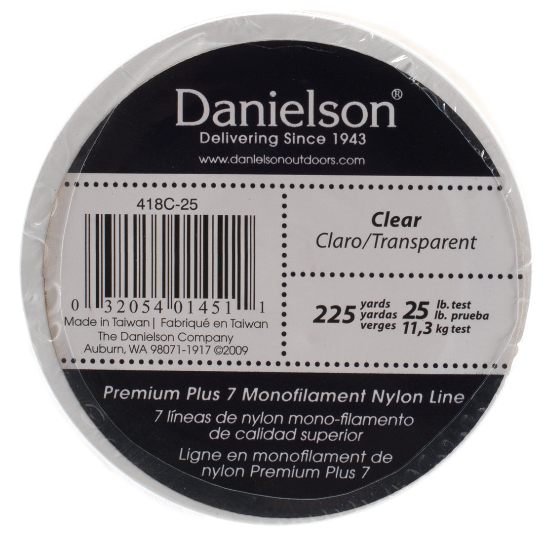 DANIELSON Nylon Monofilament Clear Fishing Line - 25 lb