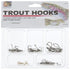 DANIELSON Hook Assortment for Trout Fishing - 60 Piece Set