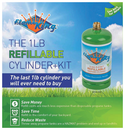 FLAME KING Refill Propane Kit - Convenient Propane Refilling Solution