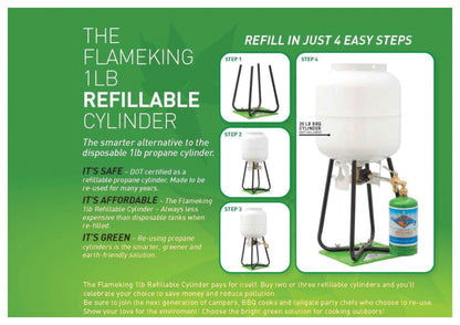 FLAME KING Refill Propane Kit - Convenient Propane Refilling Solution