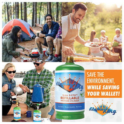 FLAME KING Refill Propane Kit - Convenient Propane Refilling Solution