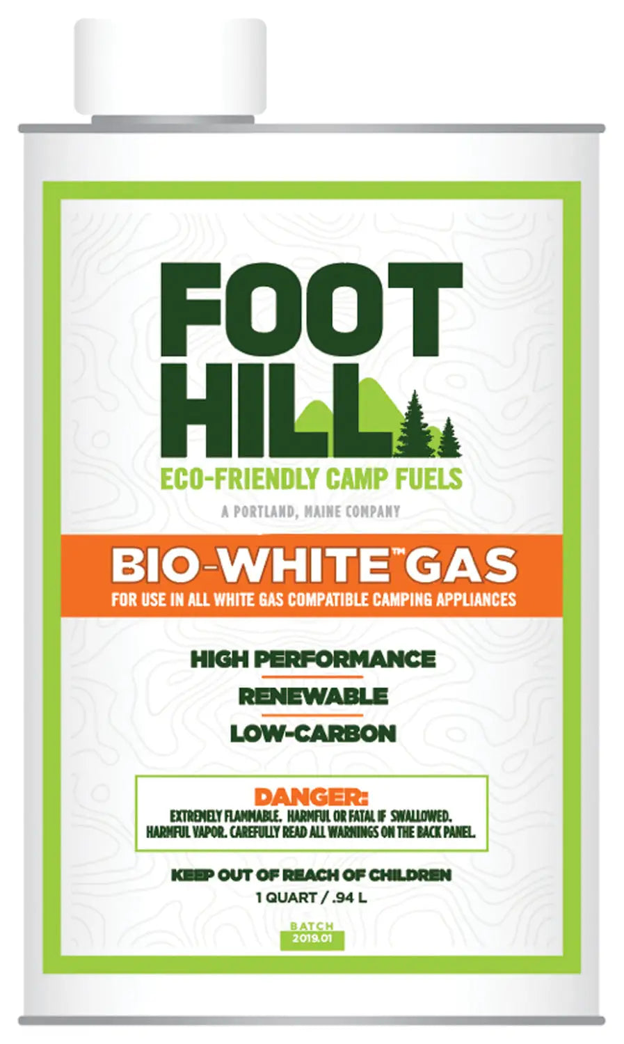 Foothill Bio White Gas 1 Qt