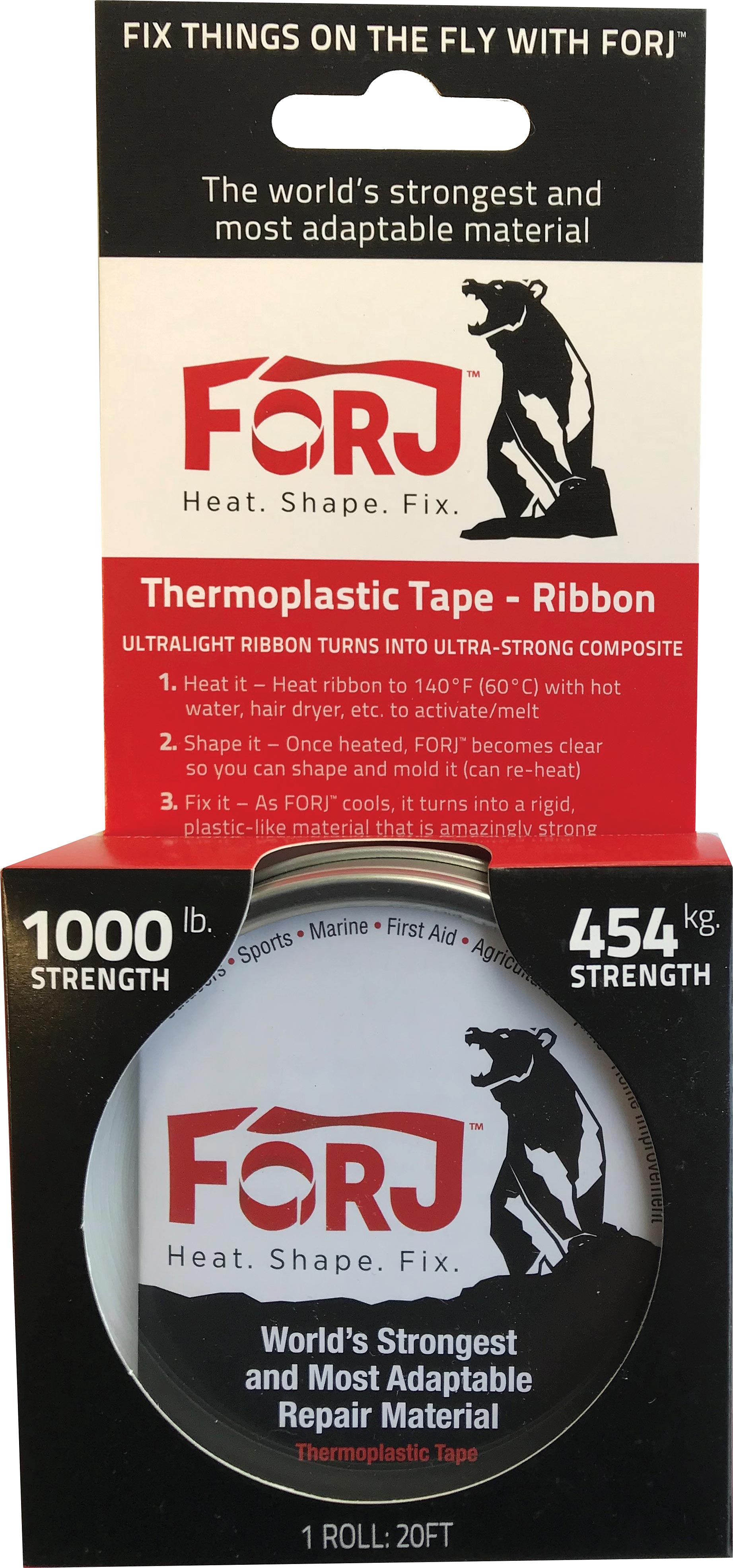 Forj Ribbon Tin 20 ft. Container - Durable Metal Storage Solution