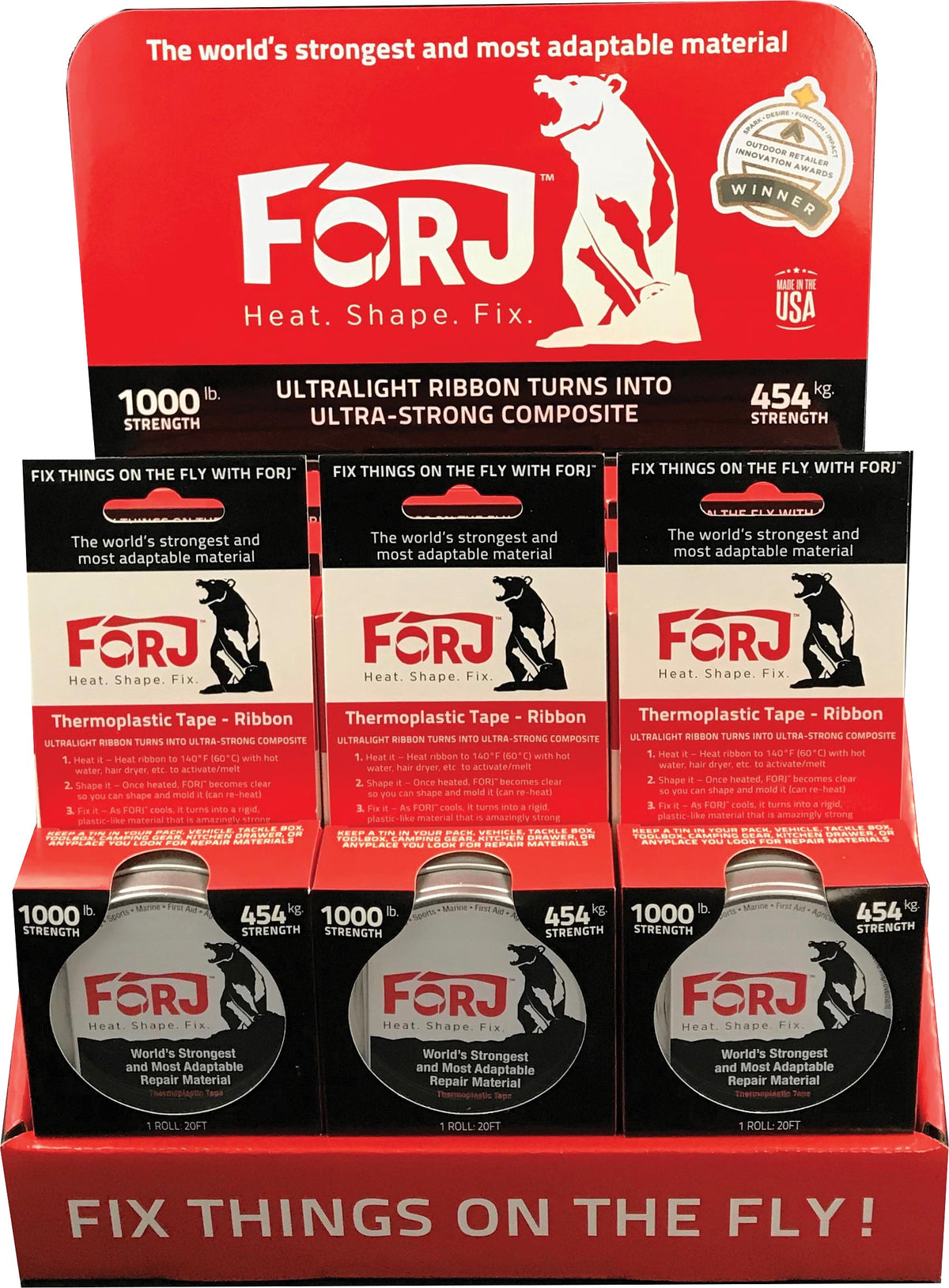 Forj Ribbon Tin 20 ft - 24 Case Bulk Packaging for Durable Storage