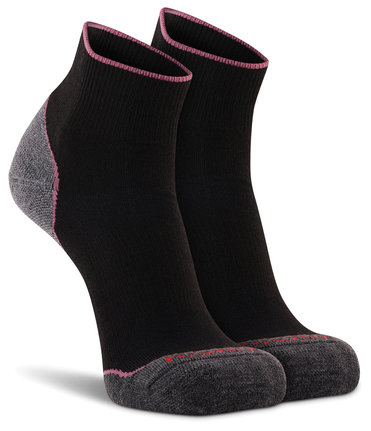 FOX RIVER Basecamp 2.0 W 1/4 Crew Socks - Large, Black