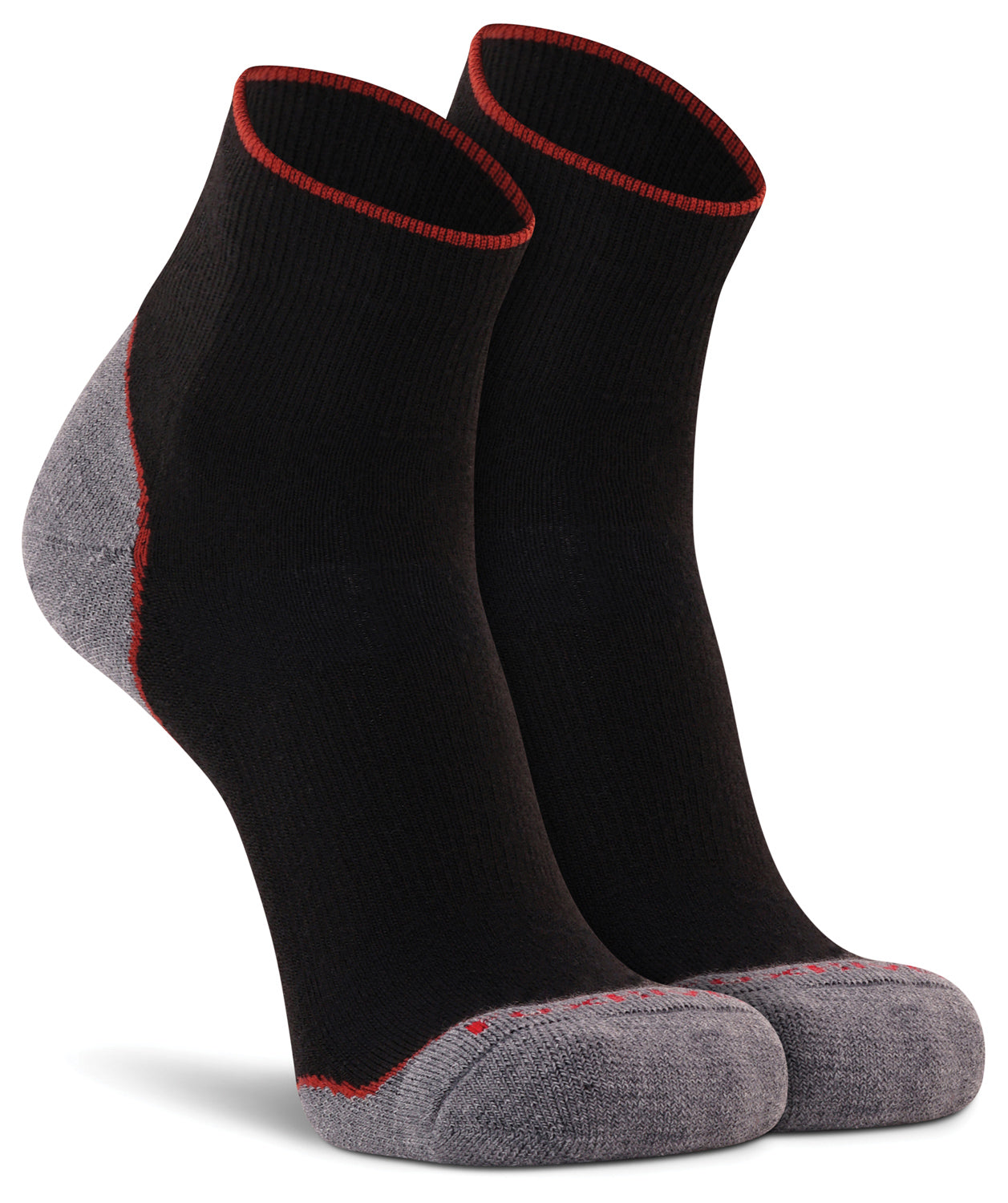 FOX RIVER Basecamp 2.0 M 1/4 Crew Socks - Large, Black