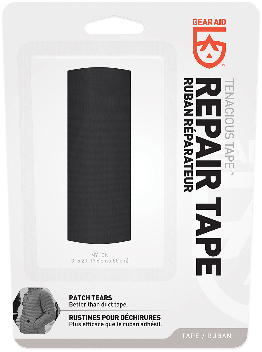 GEAR AID Tenacious Tape 3" x 20" Black Repair Tape