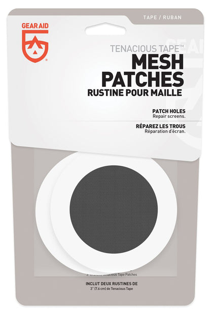 GEAR AID Tenacious Tape Mesh Patches - 3 Inch Repair Patches for Mesh Fabrics