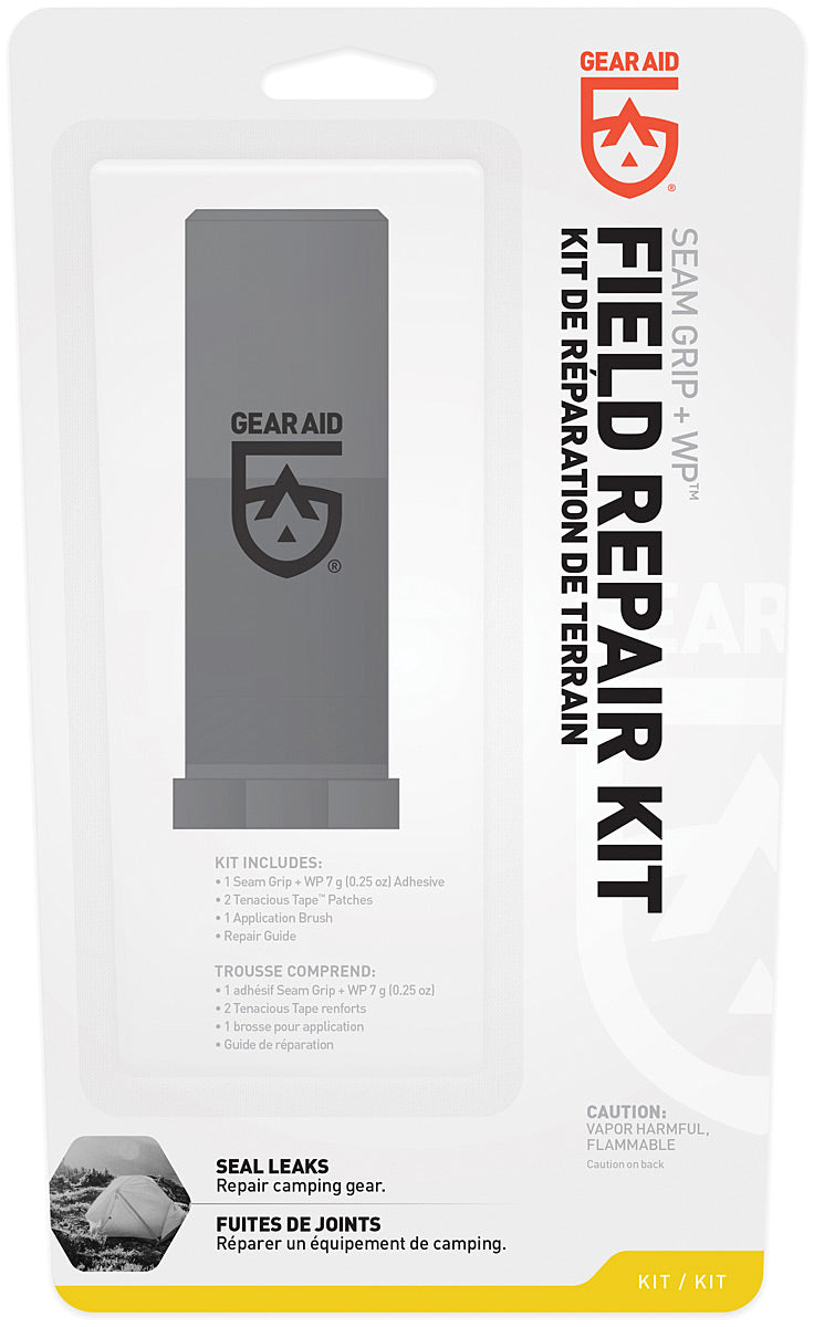 GEAR AID SeamGrip Field Repair Kit 1/4 oz – Waterproof Sealant for Outdoor Gear