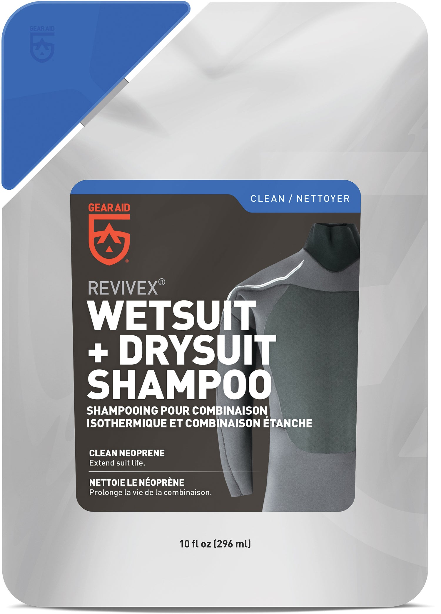 GEAR AID ReviveX Wet &amp; Dry Suit Sham PO O - Waterproof and Durable Cleaning Solution