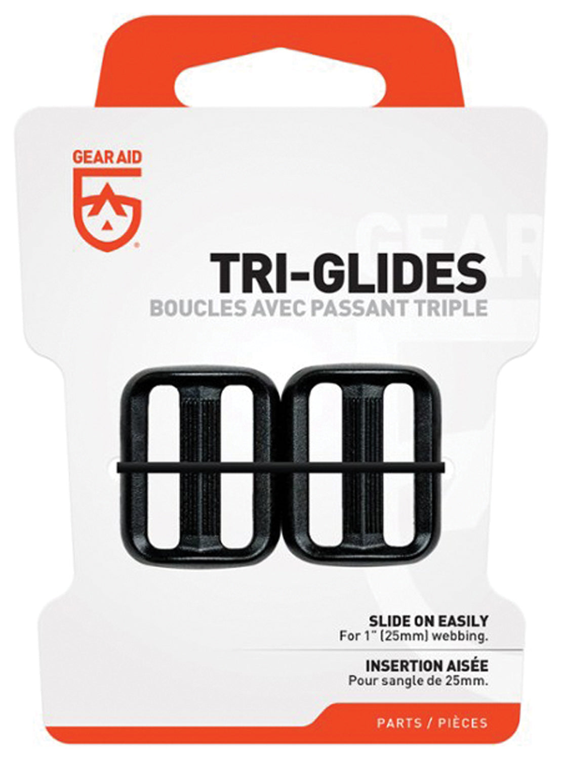 GEAR AID Triglide Buckle Kit 1 inch, 2 Pack