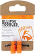 GEAR AID Ellipse Toggle Kit Blaze Orange for Outdoor Gear and Equipment