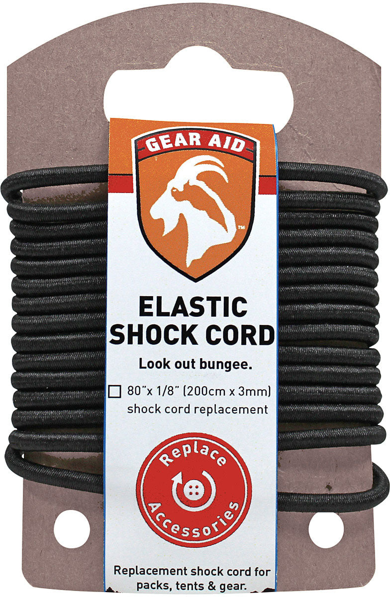 Gear Aid Elastic Shock Cord 7 ft – Heavy-Duty Bungee Cord for Outdoor and Camping Use