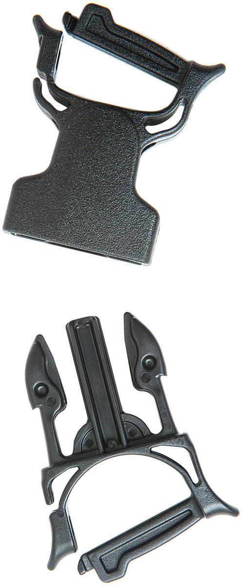 GEAR AID Dual Snap Bar Buckle 1 inch - Durable Plastic Strap Fastener