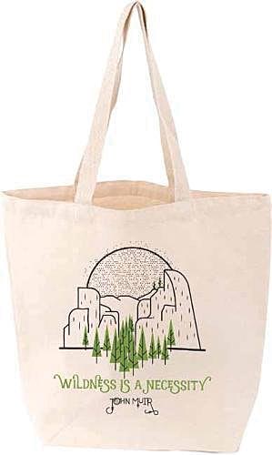 Gibbs Smith Wilderness Is A Necessity Tote – Durable Canvas Carryall for Outdoor Enthusiasts