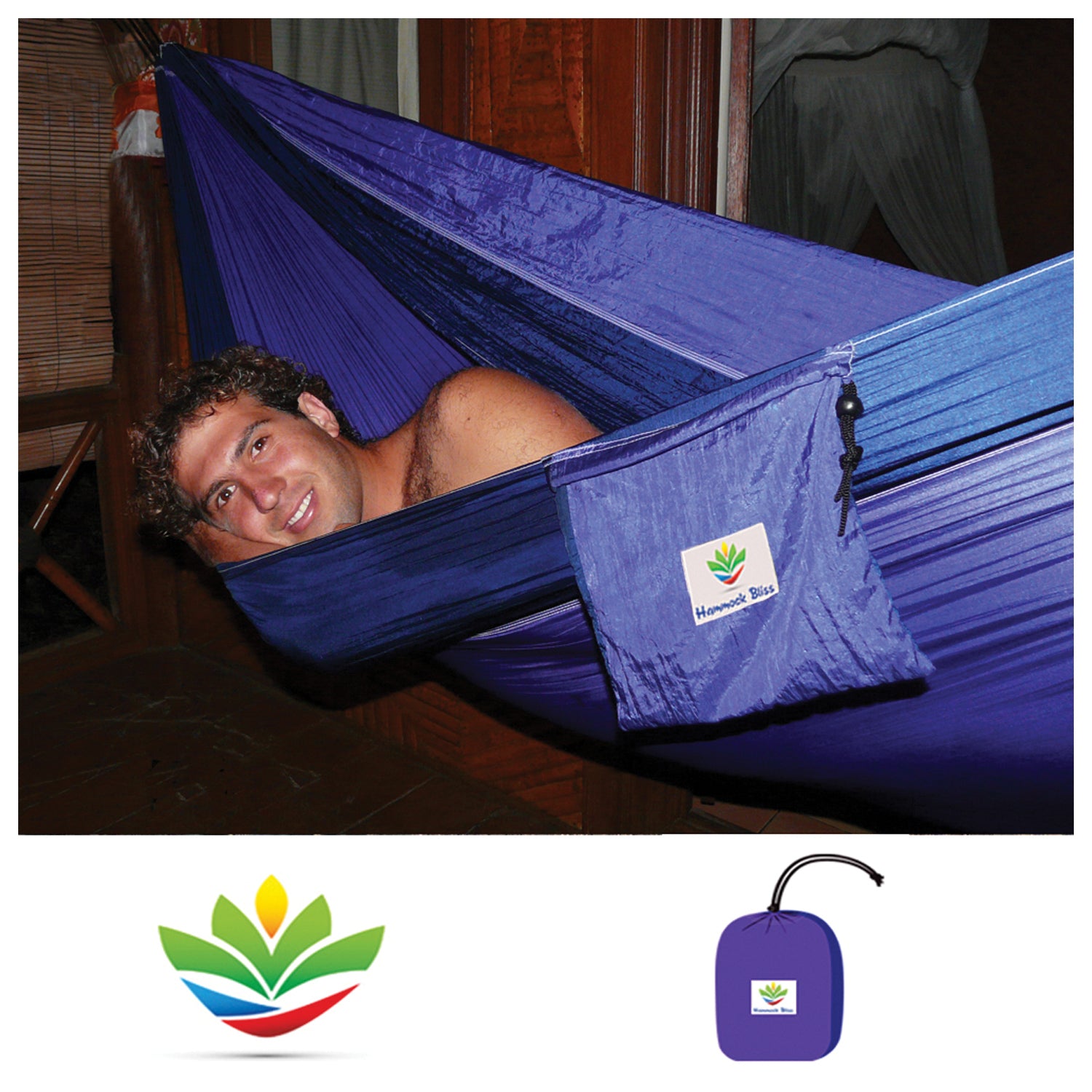 Hammock Bliss Double Blu/Purpl